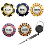  Casino chip Golf маркер (габарит) катушка тип Golf зеленый вилка 6 позиций комплект газонная трава . добрый 1 шт. лезвие зеленый вилка Casino Poe машина chip маркер (габарит) утерян предотвращение катушка держатель 