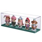 フィギュアケース,アクリルディスプレイケース ショーケース 透明展示ケース防塵 汚れ防止 ショーケースに人形、コレクション、おもちゃを収納 (青)