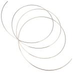 Yibuy フレットワイヤー エレキギター用 白銅製 幅2.4mm クロムカラー