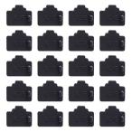 KAUMO LAN порт RJ45 покрытие колпак силикон производства защита / пыленепроницаемый / ошибка подключение предотвращение ( черный, 20 шт )