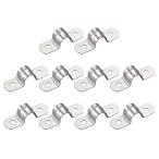 METALLIXITY труба ремешок зажим (10 mm) 10 шт 304 нержавеющая сталь сталь U камера . сила зажим держатель трубы труба линия тросик для 