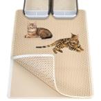 Ycozy очень большой кошка песок коврик 90*60cm кошка туалет коврик двойной боковой липучка 4 поверхность отверстие дизайн кошка удаление песка коврик скол .. предотвращение коврик 2 -слойный EVA кошка коврик соты дизайн 