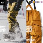 43DEGREES 【2020年復刻モデル】スノーボードウェア スキーウェア メンズ ビブ パンツ 単品 スノボウェア レディース ユニセックス