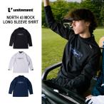  Golf одежда мужской короткий рукав mok шея рубашка Golf весна лето стрейч unitementyuna трубочник ntoNORTH 43 MOCK LONG SLEEVE SHIRT