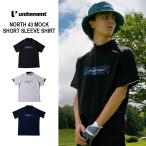  Golf одежда мужской короткий рукав mok шея рубашка Golf весна лето стрейч unitementyuna трубочник ntoNORTH 43 MOCK SHORT SLEEVE SHIRT