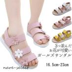 履きやすいキッズサンダル女の子ビーチサンダルフラワーモチーフキッズシューズやわらかい子供サンダル