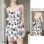  цветочный принт купальный костюм One-piece type женский body type покрытие hinagesi рисунок Франция способ купальный костюм накладка имеется внутренний брюки имеется женский в одном корпусе взрослый симпатичный 