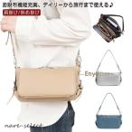 お財布ポシェット レディース ショルダーバッグ 肩掛け ウォレットバッグ マザーズバッグ ポケット 本革 斜めがけバッグ レザー 2way 横長 コン