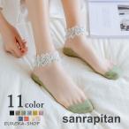 クルーソックス 靴下 シアー シース