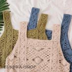 ビスチェ キャミソール トップス レディース 夏 春 秋 ベスト サマーニット タンクトップ 在庫限り