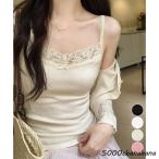 レースキャミソールカップ付きインナー夏服