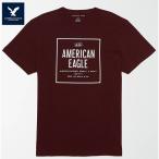 AE アメリカンイーグル　Short-Sleeve T-Shirt Tシャツ 半袖  ae2062 バーガンディ　アウトレット品