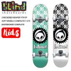  шторы BLIND CHECKERED REAPER YOUTH FIRST PUSH SOFT WHEELS COMPLETE SKATEBOARD Kids Complete скейтборд 