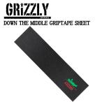 ショッピングmiddle グリズリー GRIZZLY DOWN THE MIDDLE GRIPTAPE SHEET グリップテープ デッキテープ スケートボード SKATEBOARD Griptape 正規品