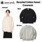 ショッピングスノーピーク スノーピーク SNOW PEAK Recycled Cotton Sweat Crewneck メンズ レディース トレーナー トップス アウトドア キャンプ ハイキング