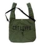 猫 マルシェバッグ CAT LOVER ( オリーブ ) ネコ ねこ 猫柄 雑貨 お買い物 エコバッグ 爆買 SCOPY スコーピー