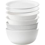 ライクイット like-it ざる ボウル 電子レンジ対応 Colander&Bowl 米とぎにも使える ザルとボール ホワイト 6点セット 日本製 水切り 湯切り可能 耐熱ボウル