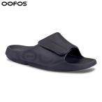 ポイント10% ウーフォス ウーアースポーツ フレックス サンダル スリッパ 黒 OOFOS OOahh Sport Flex Black / MatteBlack 200006-BM