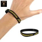 Mangosteen リストバンド|MANGOSTEEN WRISTBAND|スポーツ ファッション 雑貨 シリコン 防水 ブラック ロゴ おしゃれ お揃い フェス ライブ