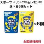 カバヤ 塩分チャージ タブレッツ スポーツドリンク味 塩レモン味 90g 選べる6個セット 熱中症対策 送料無料