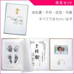 命名セット TRU-1200 ベビーメモリアル 手形足形キット 命名書 命名紙 赤ちゃん 新生児 出産  名付け祝い お七夜 出産記念 ベビー 子ども 子供 孫 お誕生