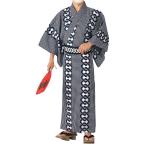 o готовый юката ( мужской ) M*L размер .. комбинезон темно-синий 84-ty61377