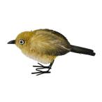 アジアンエスニック雑貨置物オブジェたわしアニマルメジロM81-1496かわいいおしゃれインテリア動物おもしろ