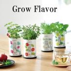 栽培キット Grow Flavor 育てるフレーバー 栽培セット アップルミント レモンバーム ワイルドストロベリー カモミール ハーブ かわいい オシャレ