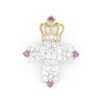 笠原真寿美 ルビーダイヤモンド ペンダント K18WG(18金 ホワイトゴールド)/K18YG(18金 イエローゴールド) 質屋出品