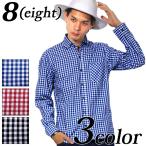 チェックシャツ メンズ ギンガムチェック シャツ 長袖 シャツ 日本製