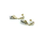 K18/Pt900 コンビデザインピアス 18金 プラチナ スタッドピアス Y03494