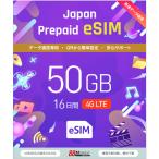 ショッピングドコモ プリペイドSIM　メール納品　プリペイドeSIM 50GB 16日 超過時、低速200kbpsのまま、期限内は使い続ける低速無制限 国内データ通信専用 NTTドコモ回線