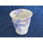 砥部焼　えくぼカップ　クレマチス