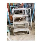 C2A[ полки 050820] переговоры OK! aluminium лестница 4 уровень размер :1.2m высота 0.8m ширина 1m глубина масса :20Kg ножек часть частичная поломка есть 