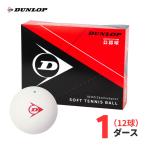 [ следующий рабочий день отгрузка ]DUNLOP( Dunlop ) soft теннис мяч легализация лампочка белый 12 лампочка (1 дюжина )