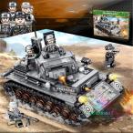 LEGO レゴ互換品 ミリタリー戦車 ドイツIV号 戦車 ブロック 知育 車おもちゃ 大人 置物を置く 子供 男の子 9歳10歳11歳12歳 誕生日 新年 クリスマス プレゼント