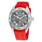 Nautica Men's Stainless Steel Quartz Silicone Strap, Red, 22 Casual Watch (