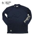Penguin by Munsingwear пингвин bai Munsingwear одежда STRETCH LONG SLEEVE MOCK NECK стрейч длинный рукав mok шея темно-синий мужской футболка 