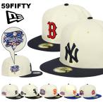 ショッピングニューエラ キャップ ニューエラ キャップ 59FIFTY MLB レトロコレクション メンズ NEWERA ベースボールキャップ サイドパッチ バイカラー 帽子 ロゴ ブランド ヤンキース タイガース