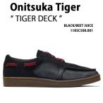 Onitsuka Tiger オニツカタイガー メンズ スニーカー TIGER DECK 1183C508.001 シューズ タイガーデック BLACK ブラック スウェード ガムソール