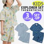 THE NORTH FACE North Face Kids выставить рубашка шорты K'S EXPLORER SET Kids выставить верх и низ в комплекте общий рисунок принт Denim Like NH8SR23