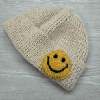 スマイル帽子ニット帽キッズ韓国子供...