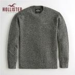 HOLLISTER メンズ 長袖 クルーネックセーター ヘザーグレー