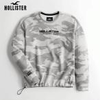 ショッピングホリスター ホリスター メンズ スウェット HOLLISTER リラックスバンジーヘムクルースウェットシャツ カモ