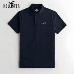 ショッピングAbercrombie メンズ ポロシャツ  ホリスター HOLLISTER 半袖 コットン スーパーソフト 伸縮性 リラックス ポロシャツ ネイビー