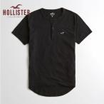 ショッピングホリスター ホリスター HOLLISTER メンズ Tシャツ 半袖 マストハブ ヘンリー ブラック