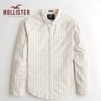 ホリスター メンズ 長袖  HOLLISTER 新作 ストレッチ ボタンダウンシャツ 〇