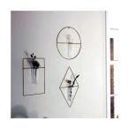 PIKE wall brass vase  ピケウォールブラスチューブベース　一輪挿し  真鍮　ガラス　試験管