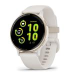 日本正規品 GARMIN ガーミン スマートウォッチ ヴィヴォアクティブ５ vivoactive 5 Ivory / Cream Gold  (Suica対応) ダイエット フィットネス  010-02862-41