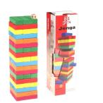 ジェンガ 木製 バランスゲーム 積み木ブロック おもちゃ 人生ゲーム クレーンゲーム ドミノブロック テーブルゲーム 54pcs